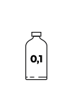 Bottiglia da 0,1 L