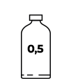Bottiglia da 0,5 L